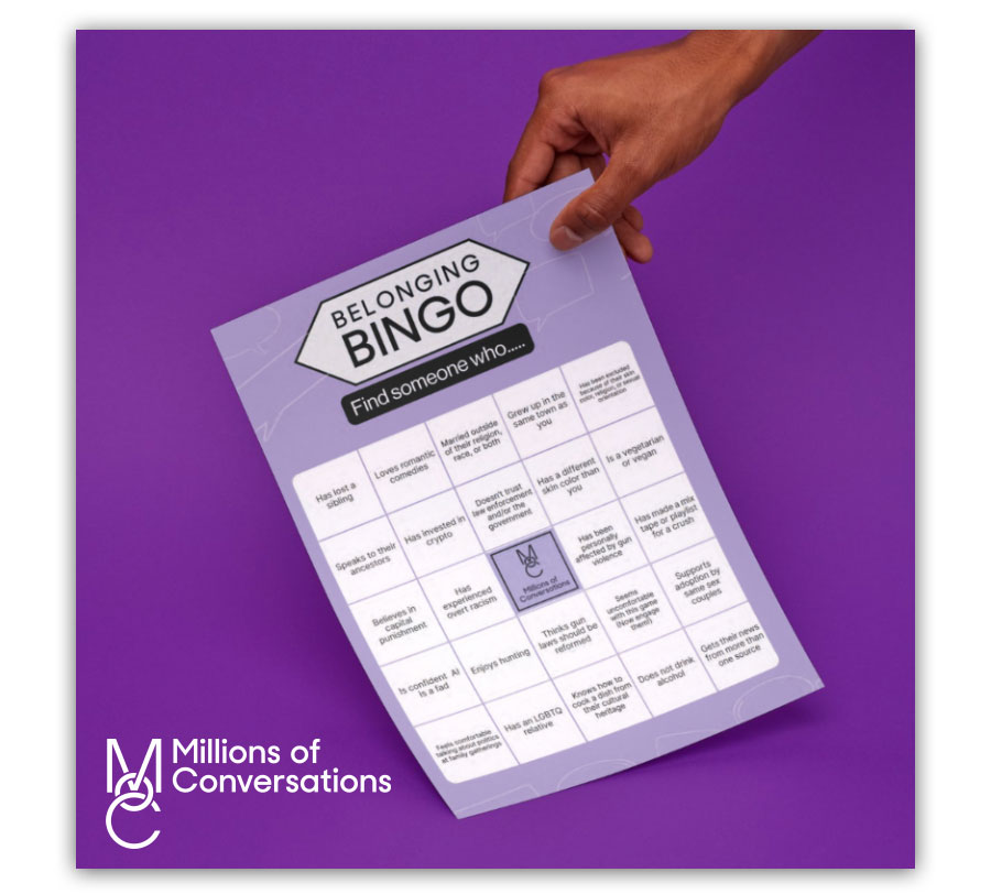 Belonging Bingo Cards